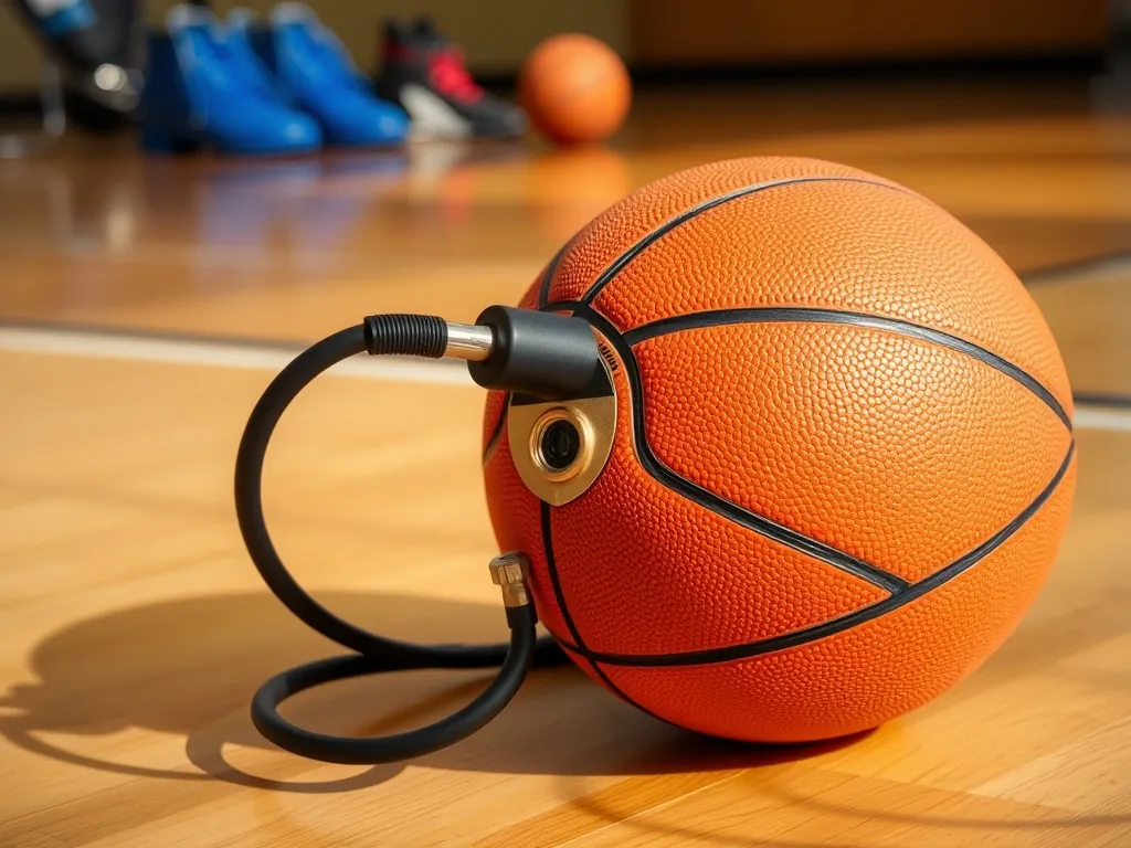 Jak napompować piłkę do koszykówki bez igły?