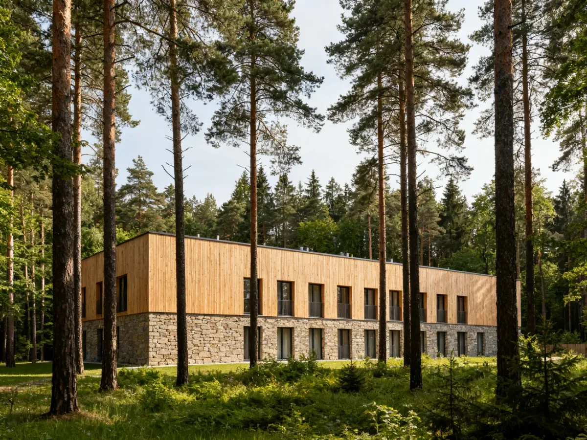 Nowoczesny hotel położony wśród sosnowego lasu Puszczy Solskiej
