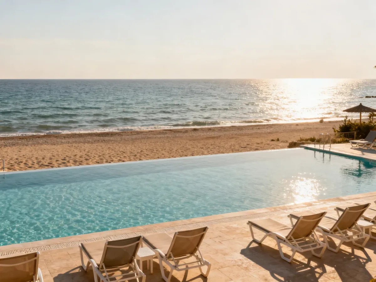Spokojny nadmorski resort all inclusive we wrześniu z basenem i plażą